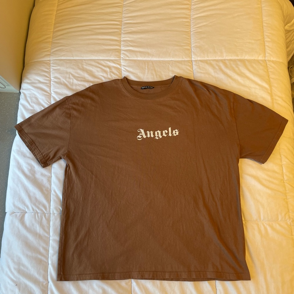Brown Angels oversized shirt